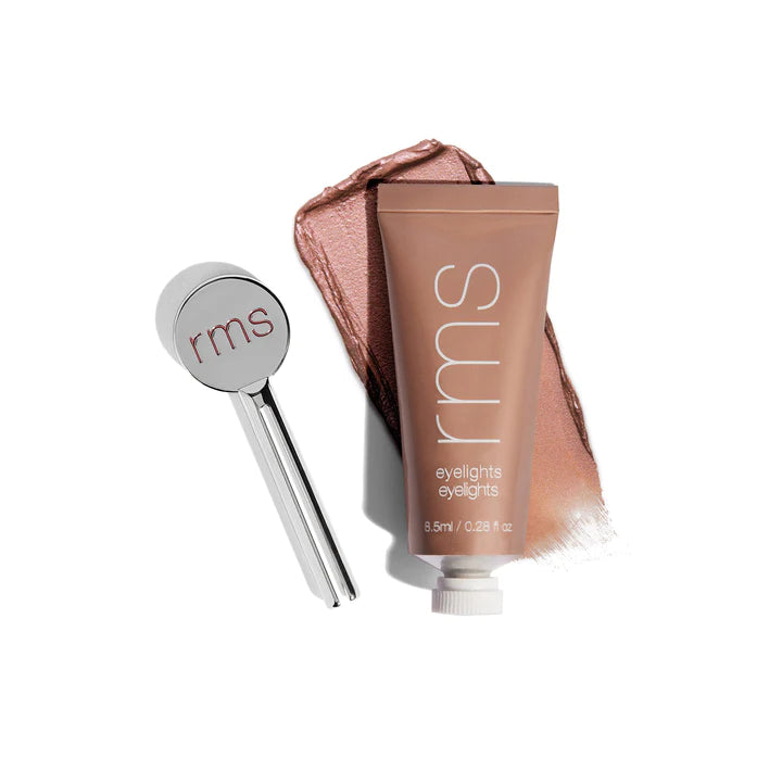 RMS Eyelights Cream Eyeshadow in shade Spark with RMS Reusable Tube Key