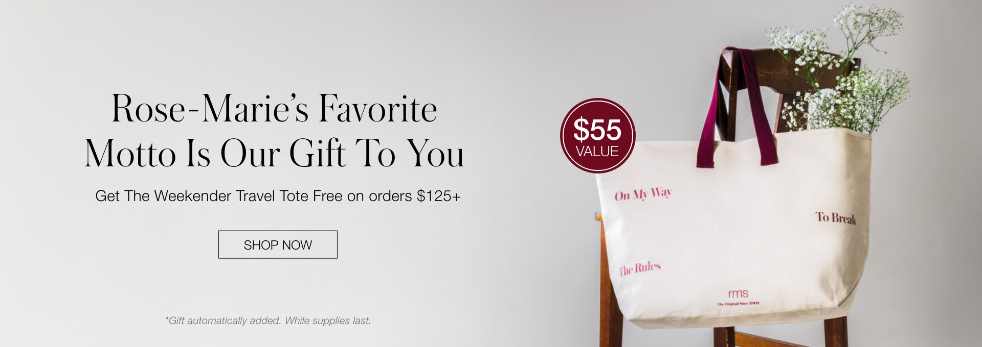 ビートリップハローディアスマイル The Weekender Travel Tote | RMS Beauty