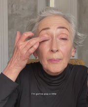 Rose-Marie showing how to apply RMS Eyelights Cream Eyeshadow 