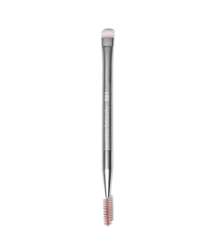 Back2Brow Brush a dual-sided eyebrow brush. The top is plush, dense brush it sweeps powder easily through the brow for a full, natural look. The spoolie end helps diffuse, shape and blend, for a soft effect. 