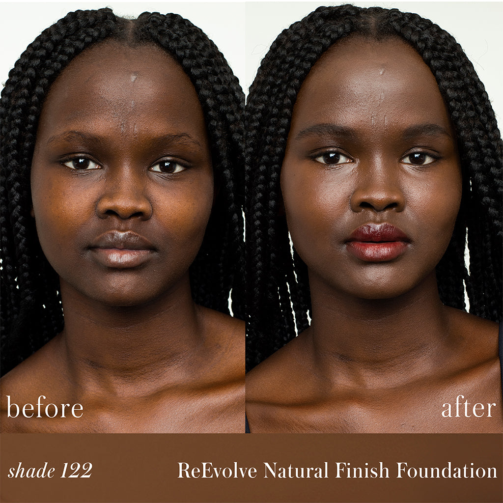 ReEvolve Natural Finish Liquid Foundation Before vs After
