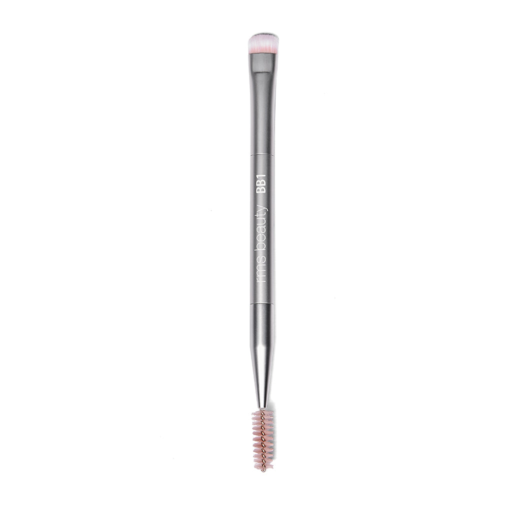 Back2Brow Brush a dual-sided eyebrow brush. The top is plush, dense brush it sweeps powder easily through the brow for a full, natural look. The spoolie end helps diffuse, shape and blend, for a soft effect. 